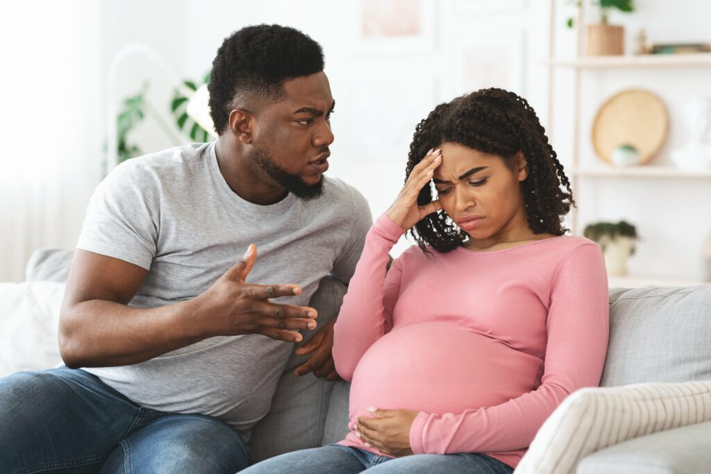 woman thinking of a divorce while pregnant in tennessee